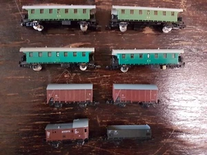 🚂 Juego de remolques y vagones de mercancías de modelismo ferroviario - escala N - Imagen 1 de 5