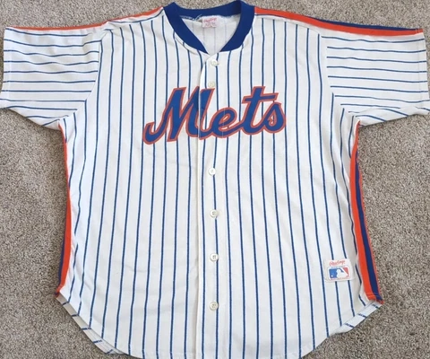 Vintage New York Mets Blank Jersey Made In USA Rawlings 80s Gooden Strawberry XL Cover