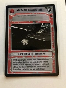Dagobah WE CAN STILL OUTMANEUVER THEM Star Wars CCG Decipher SWCCG - Picture 1 of 1