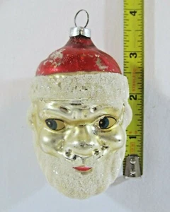 Antique German Blown Glass Santa, Father Christmas Ornament Marked: WES GERMAN - Picture 1 of 9