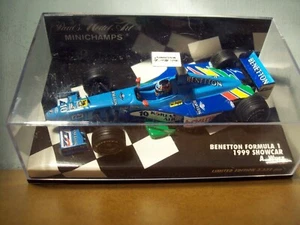 1/43 MINICHAMPS 430 990080 BENETTON PLAYLIFE 1999 SHOWCAR ALEX WURZ - Picture 1 of 4
