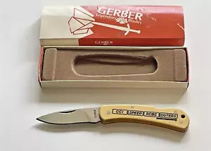 Gerber Classic LST Folding Knife Ivony Micarta USA Vintage - Picture 1 of 20