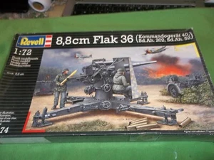 REVELL 1/76 SCALE 03174 8,8 cm FLAK 36 ( KOMMANDOGERAT 40 Sd.Ah 202 Sd Ah 52 - Picture 1 of 4