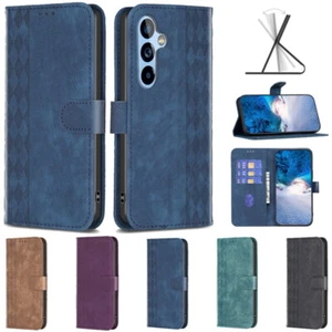 For Samsung S23 S22 Ultra S21 A54 A53 Leather Wallet Shockproof Flip Case Cover - Picture 1 of 13