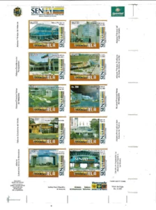 Venezuela: 2006; Scott 1660, sheet 10, Proof imperf. Custom office, MNH EBV500-2 - Picture 1 of 2
