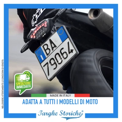 Replica Targa Moto Decorativa Personalizzata Qualità TOP in Alluminio Reflex - Immagine 1 di 4