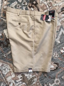 Roundtree & Yorke Big Man Classic Fit Flat Front Shorts S65HR401B Khaki Siz 50 9 - Picture 1 of 1