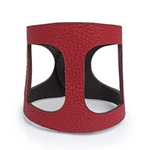 HERMES Petit Ache Nue ChèNe D'ancre Bracelet Togo Epsom Rouge H & Chocolat - Picture 1 of 7