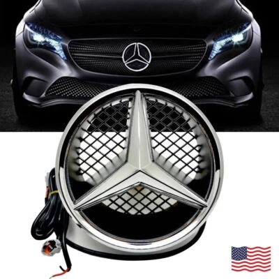 Illuminated Front Grile Emblem Fit for Mercedes Benz W245 B200 W204 GLK300 C350 - Image 1 of 4