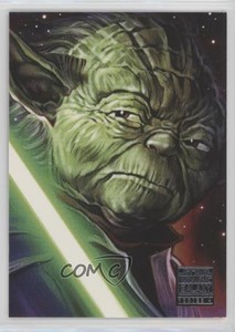 2009 Topps Star Wars Galaxy Series 4 Characters Yoda #10 4et