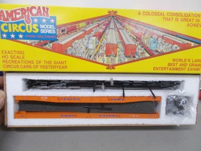 WALTHERS-AMERICAN CIRCUS SERIES-STRATES SHOWS-FLAT CAR'S #41 & #45-HO SCALE - Image 1 of 4
