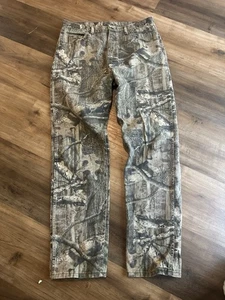 Vintage Wrangler Realtree Camo Pants Mens 36x34 Canvas Cotton Deer Hunting Y2K - Picture 1 of 6