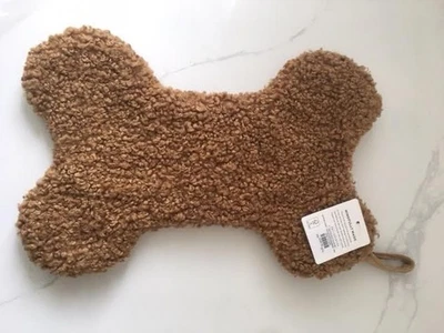 Pottery Barn Acogedor Peluche Piel Sintética Perro Cachorro Hueso Forma NAVIDAD Medias NUEVO Foto 1 de 4