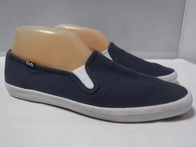 De Colección Ked Para Mujer Talla 9 Azul Marino Sin Cordones Informales Tenis Zapatos Campeón Lona Foto 1 de 4
