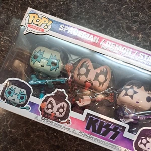 Funko Pop Rocks - Kiss 4 Pack Spaceman / Demon / Starchild / Catman - box fresh - Picture 1 of 10