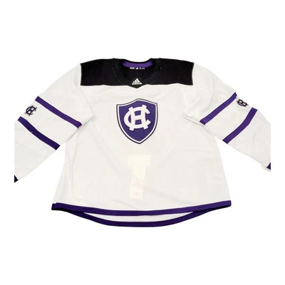 Men's Holy Cross Crusaders Authentic Adidas Hockey Jersey Goalie Size 58 - Image 1 of 3