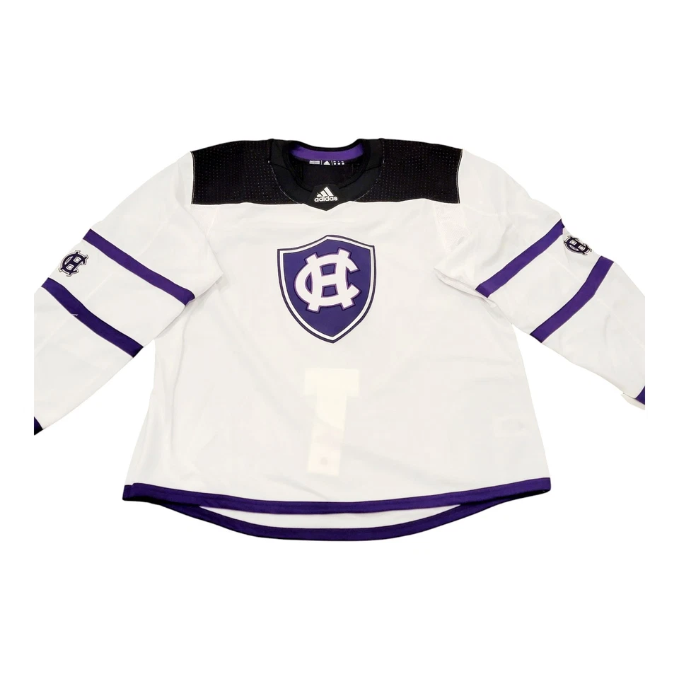 Holy Cross Crusaders Authentic Adidas Hockey Jersey MIC Size 54 with Tags