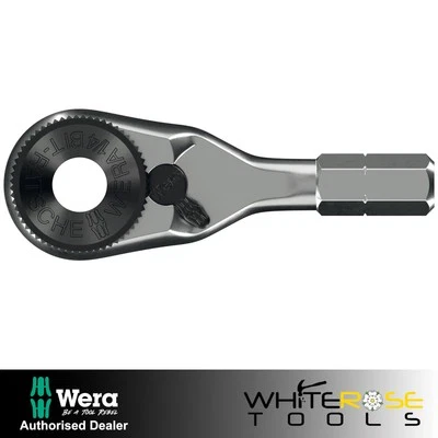 Wera Ratchet Screwdriver for 1/4" Hex Drive Bits 8011 Zyklop Mini 4 Bit Ratchet - Image 1 of 4