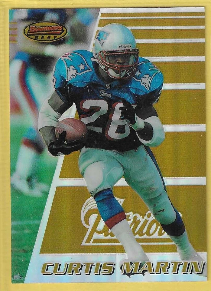 1996 Bowman's Best Refractor Curtis Martin Patriots - Image 1 of 1