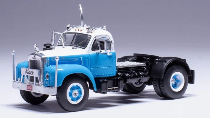 Mack B 61 1953 Blue / White Camion Truck 1:64 Model IXO MODEL - Immagine 1 di 1