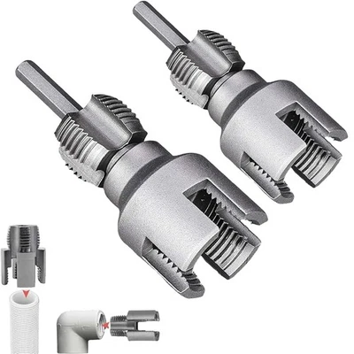 Herramienta de roscado de tubería interna y externa, broca de tubería de agua abridor de 1/2"" 3/4"" Foto 1 de 4