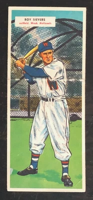 1955 Topps DoubleHeader #79 Roy Sievers Wash Nats / Art Fowler CinReds NMT- Mint - Image 1 of 2