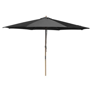Aplus 13FT Large Wood Outdoor Patio Umbrella for Table Beach Yard Pool Black - Picture 1 of 9
