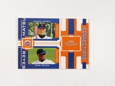 2005 Playoff Prestige Connections Kazuo Matsui Jose Reyes #C-3 NY METS