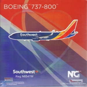 NGM58121 1:400 NG Model Southwest Airlines B737-800 Reg #N8541W [Heart Livery - Picture 1 of 3
