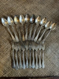 10 Besteck davon Apollo 20 Teile Metall versilbert silver plated - Bild 1 von 10