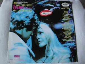 THE GREATEST LOVE SONGS OF THE CENTURY DOUBLE VINYL LP RCA STEREO EX - Picture 1 of 6