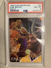1996-97 Kobe Bryant Flair Showcase Row 0 #31 PSA 8 Rookie RC RARE