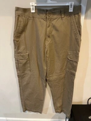 Pantalones cargo para hombre Basic Editions talla 38x32 #EI Foto 1 de 3