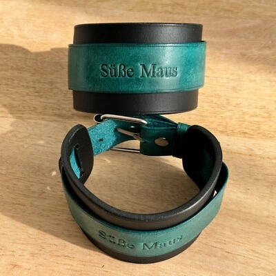 Breites Echt Leder Armband Lederarmband  Vintage Retro Punk Biker schwarz NEU - Bild 1 von 3