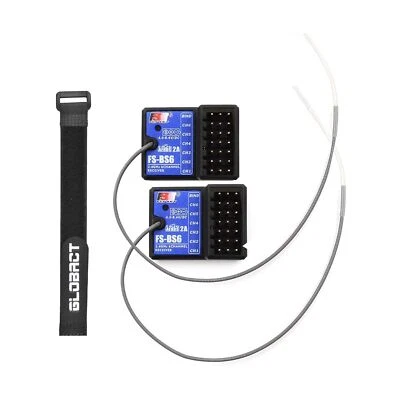 Globact FlySky FS-BS6 Receiver 2.4Ghz 6CH AFHDS2 for FlySky FS-GT5 RC Car Boa... - Image 1 of 4