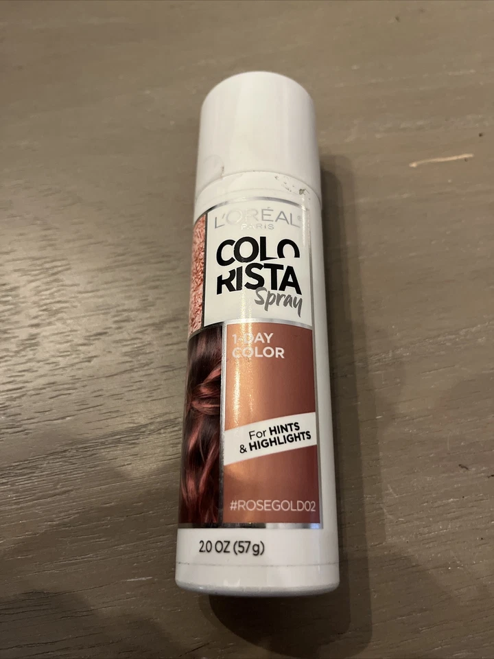 Spray de color temporal para cabello Loreal COLORISTA 1 día en #ROSEGOLD02 Foto 1 de 1