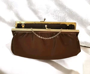 Etra Purse Clutch with Chain Snap Closure Day-Evening Bag - Picture 1 of 10