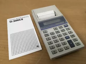 Vintage Texas Instruments Ti-5005 Ii Pocket-size Printer Calculator Boxed - Picture 1 of 10