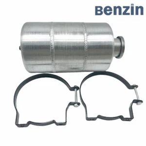 Gas Tank /Fuel Tank 6'' x 10" Vertical 1 Gallon 1/4'' NPT Outlet Aluminum Spun - Picture 1 of 10