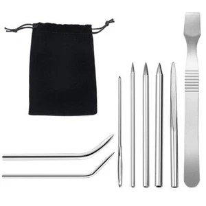 8 Pack Paracord FID Lacing NeedlesSonku Stainless Steel Stitching Set with Sm... - Picture 1 of 9