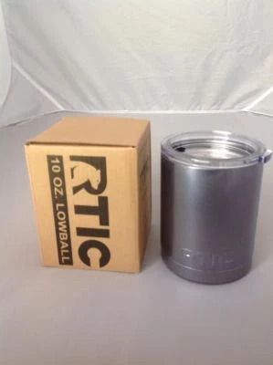 VASO RECUBIERTO DE POLVO RTIC 10 OZ Aislado Acero Inoxidable GENERACIÓN BAJA GENERACIÓN UNO Foto 1 de 2