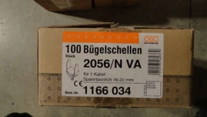 OBO Bettermann Clamp 2056/N VA 1166 034 (box of 100) New In Box - Picture 1 of 2
