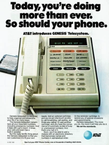 1983 Vintage Print Ad AT&T GENESIS Telesystem Telephone Phone Center Numbers - Picture 1 of 2