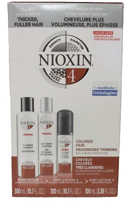 NIOXIN System 4 Colored Kit 10.1oz Cleanser Scalp Therapy 3.38oz Treatment - Image 1 of 4