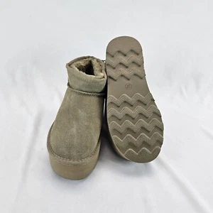 Mini botas clásicas de plataforma para mujer de gamuza de invierno antideslizantes al tobillo talla 6,5 - Imagen 1 de 12