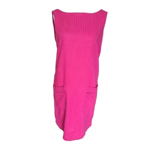 NEXT Womens Linen Blend Pink Dress With Pockets Size UK 10 - Picture 1 of 6