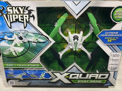 SKY VIPER X-QUAD STUNT DRONE Indoor Outdoor Flying 2.4 GHz Brand New In Box! - Image 1 of 4