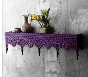 Handmade wooden carving shelves Handmade wood carving wall shelf/Wall bracket - Picture 1 of 7