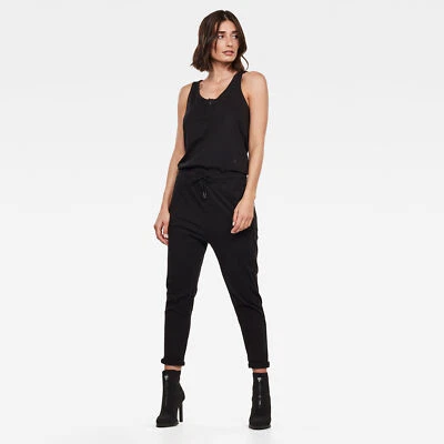 G-Star Damen Relaxed Fit Lyker Overall Suit Womens Jumpsuit DK Black - Bild 1 von 4