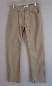 Levis 511 Slim Fit Jeans Youth Size 12 reg 26x26 Tan Brown Khaki - Picture 1 of 8